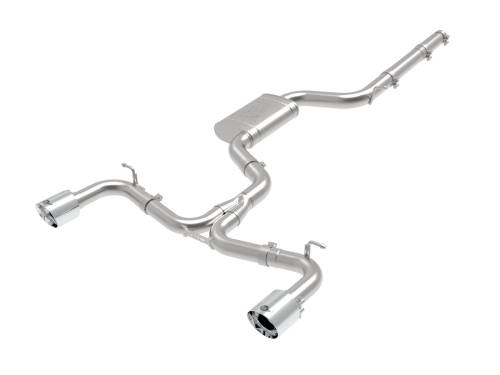 aFe Power - 49-36422-P | AFE Power MACH Force-Xp 3 IN to 2-1/2 IN Stainless Steel Cat-Back Exhaust System Polished (2018-2021 GTI MK7.5 L4-2.0L t)