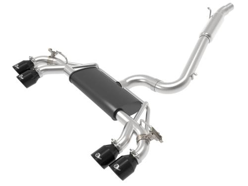 aFe Power - 49-36430-B | AFE Power MACH Force-Xp 3 IN to 2-1/2 IN Stainless Steel Cat-Back Exhaust System Black (2015-2019 Golf R MKVII L4-2.0L t)