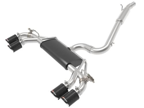 aFe Power - 49-36430-C | AFE Power MACH Force-Xp 3 IN to 2-1/2 IN Stainless Steel Cat-Back Exhaust System Carbon (2015-2019 Golf R MKVII L4-2.0L t)