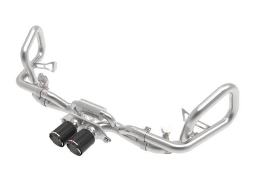 aFe Power - 49-36450-C | AFE Power MACH Force-Xp 2-1/2 IN 304 Stainless Steel Cat-Back Exhaust w/Carbon Fiber Tips (2014-2019 911 GT3 H6-3.8/4.0L)