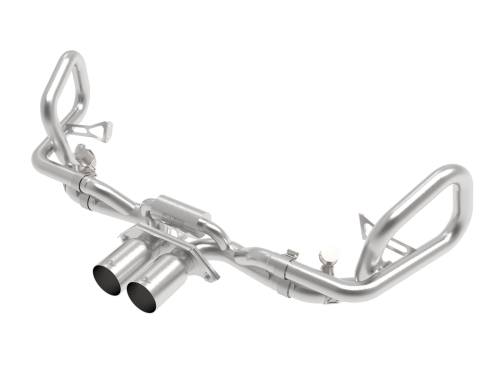 aFe Power - 49-36450-H | AFE Power MACH Force-Xp 2-1/2 IN 304 Stainless Steel Cat-Back Exhaust w/Brushed Tips (2014-2019 911 GT3 H6-3.8/4.0L)