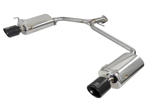 aFe Power - 49-36604-B | AFE Power Takeda 2-1/4 IN to 1-3/4 IN 304 Stainless Steel Axle-Back Exhaust w/ Black Tips (2013-2017 Accord L4-2.4L)