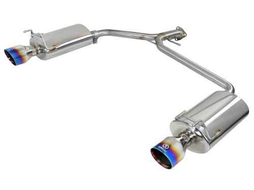 aFe Power - 49-36604-L | AFE Power Takeda 2-1/4 IN to 1-3/4 IN 304 Stainless Steel Axle-Back Exhaust w/ Black Tips (2013-2017 Accord L4-2.4L)