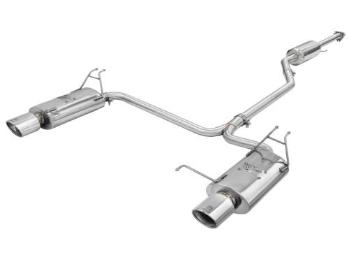 aFe Power - 49-36612 | AFE Power Takeda 2-1/4 IN to 2 IN 304 Stainless Steel Cat-Back Exhaust w/Polished Tips (2008-2012 Accord)