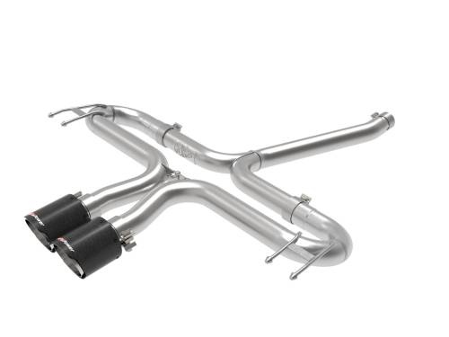 aFe Power - 49-36625-C | AFE Power Takeda 2-1/2 IN 304 Stainless Steel Axle-Back Exhaust System w/ Carbon Fiber Tip (2017-2021 Civic Sport L4-1.5L t)