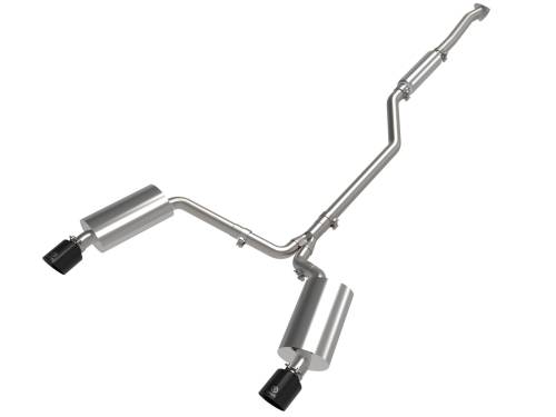 aFe Power - 49-36629-B | AFE Power Takeda 2-1/2 IN to 2-1/4 IN 304 Stainless Steel Cat-Back Exhaust System Black (2009-2014 TSX L4-2.4L)