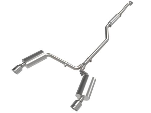 aFe Power - 49-36629-P | AFE Power Takeda 2-1/2 IN to 2-1/4 IN 304 Stainless Steel Cat-Back Exhaust System Polished (2009-2014 TSX L4-2.4L)