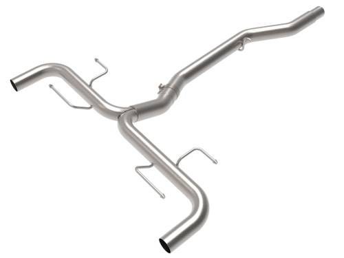 aFe Power - 49-36902 | AFE Power MACH Force-Xp 2 IN to 2-1/2 IN Stainless Steel Axle-Back Exhaust System (2017-2024 Giulia L4-2.0L t)