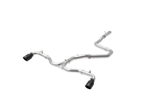 aFe Power - 49-37003-1B | AFE Power Takeda 3 IN to 2-1/2 IN 304 Stainless Steel Cat-Back Exhaust System w/ Black Tip (2018-2020 Elantra GT L4-1.6L t)