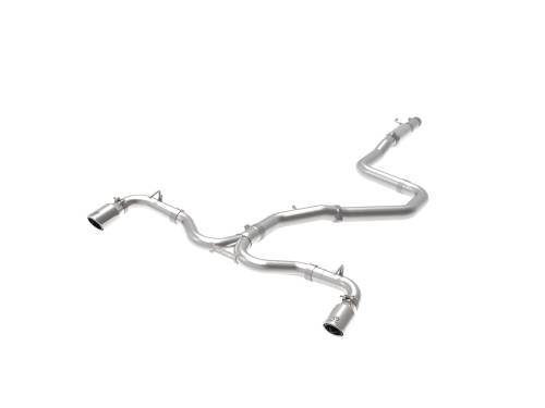 aFe Power - 49-37003-1P | AFE Power Takeda 3 IN to 2-1/2 IN 304 Stainless Steel Cat-Back Exhaust w/ Polished Tip (2018-2020 Elantra GT L4-1.6L t)