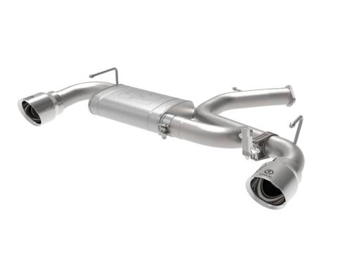 aFe Power - 49-37007-P | AFE Power Takeda 3 IN 304 Stainless Steel Axle-Back Exhaust System w/ Polished Tips (2019-2020 Veloster N L4-2.0L t)