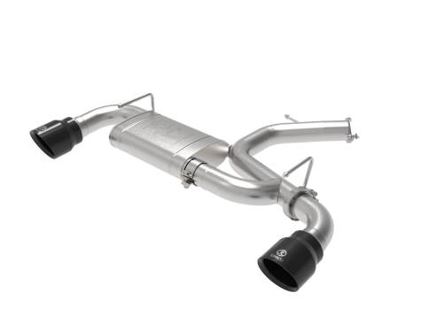 aFe Power - 49-37009-B | AFE Power Takeda-ST 3 IN 304 Stainless Steel Axle-Back Exhaust System w/ Black Tips (2019-2020 Veloster N L4-2.0L t)