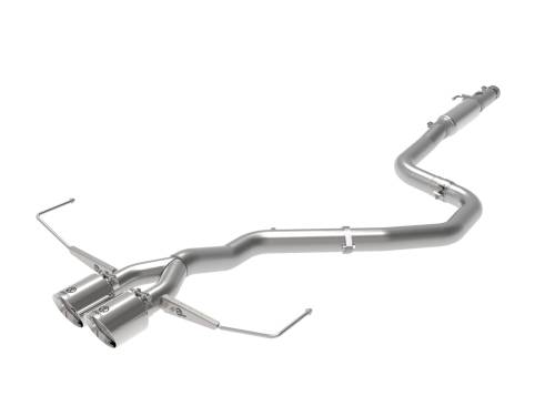 aFe Power - 49-37011-P | AFE Power Takeda 3 IN to 2-1/2 IN 304 Stainless Steel Cat-Back Exhaust w/ Polished Tip (2019-2021 Veloster L4-1.6L t)