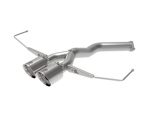 aFe Power - 49-37012-P | AFE Power Takeda 3 IN to 2-1/2 IN 304 Stainless Steel Axle-Back Exhaust w/ Polished Tip (2019-2021 Veloster L4-1.6L t)