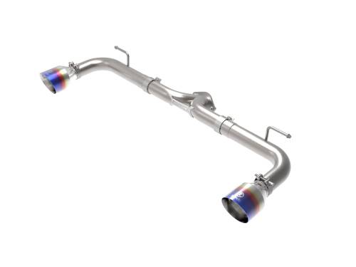 aFe Power - 49-37014-L | AFE Power Takeda 2-1/2 IN 304 Stainless Steel Axle-Back Exhaust System w/Blue Flame Tips (2014-2018 3 L4-2.0/2.5L)