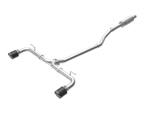 aFe Power - 49-37015-C | AFE Power Takeda 2-1/2 IN 304 Stainless Steel Cat-Back Exhaust System w/ Carbon Fiber Tips (2014-2018 3 L4-2.0/2.5L)