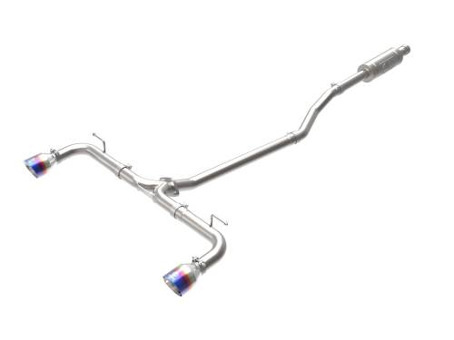 aFe Power - 49-37015-L | AFE Power Takeda 2-1/2 IN 304 Stainless Steel Cat-Back Exhaust System w/ Blue Flame Tips (2014-2018 3 L4-2.0/2.5L)