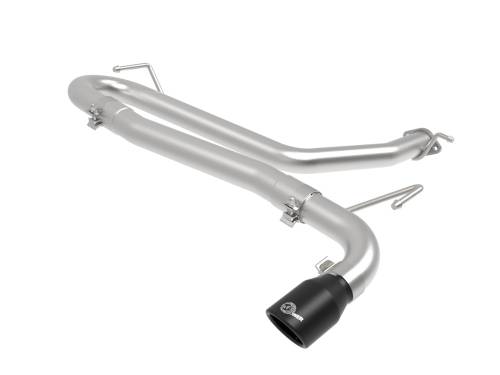 aFe Power - 49-37017NM-B | AFE Power Takeda 2-1/2 IN 304 Stainless Steel Axle-Back Exhaust w/o Muffler Black Tips (2018-2023 Kona L4-1.6L t)