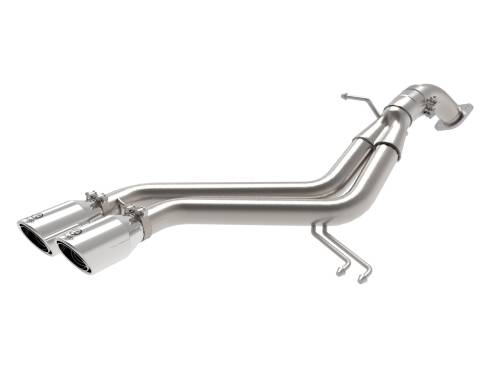 aFe Power - 49-37019-P | AFE Power Takeda 3 IN to 2-1/2 IN 304 Stainless Steel Axle-Back Exhaust w/ Polished Tip (2013-2017 Veloster L4-1.6L t)