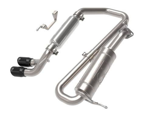 aFe Power - 49-37020-B | AFE Power Takeda 2-1/4 IN 304 Stainless Steel Cat-Back Exhaust System w/ Black Tip (2018-2021 Jimny L4-1.5L)