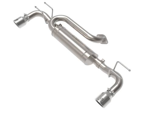 aFe Power - 49-37023-P | AFE Power Takeda 3 IN to 2-1/2 IN 304 Stainless Steel Axle-Back Exhaust w/ Polished Tip (2019-2024 3 L4-2.5L/2.5L t)