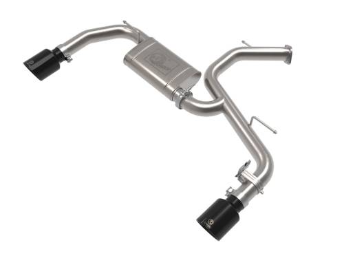 aFe Power - 49-37027-B | AFE Power Takeda 3 IN 304 Stainless Steel Axle-Back Exhaust w/ Black Tips (2022-2023 Elantra N L4-2.0L t)