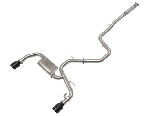 aFe Power - 49-37028-B | AFE Power Takeda 3 IN 304 Stainless Steel Cat-Back Exhaust w/ Black Tips (2022-2023 Elantra N L4-2.0L t)