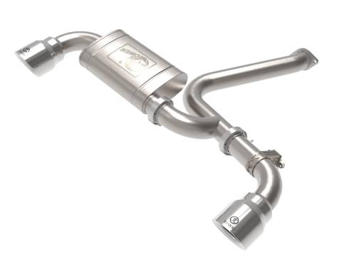 aFe Power - 49-37032-P | AFE Power Takeda 3 IN 304 Stainless Steel Axle-Back Exhaust w/ Polished Tips (2022-2023 Kona N L4-2.0L t)