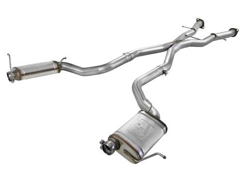 aFe Power - 49-38058 | AFE Power MACH Force-Xp 3 IN 304 Stainless Steel Cat-Back Exhaust System (2012-2021 Grand Cherokee WK2 V8-6.4L/V8-6.2L sc)