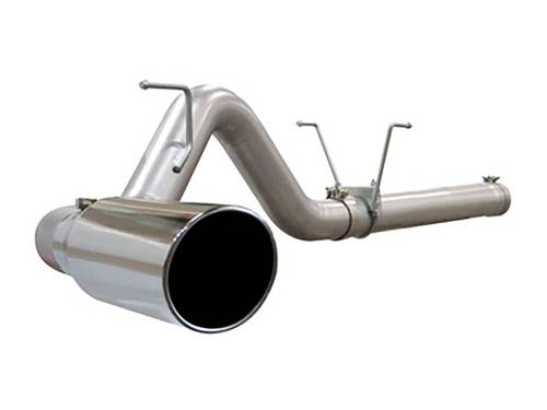 aFe Power - 49-42006 | AFE Power Large Bore-HD 4 IN 409 Stainless Steel DPF-Back Exhaust System (2007-2012 Ram 2500, 3500 Pickup L6-6.7L td)