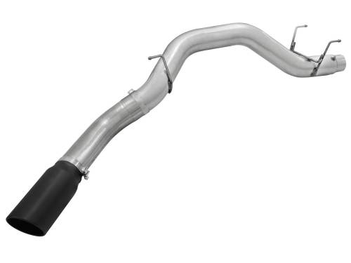 aFe Power - 49-42039-B | AFE Power Large Bore-HD 5 IN 409 Stainless Steel DPF-Back Exhaust System w/Black Tip (2013-2018 Ram 2500, 3500 Pickup L6-6.7L td)