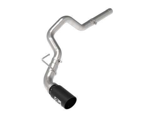 aFe Power - 49-42065-B | AFE Power Large Bore-HD 3 IN 409 Stainless Steel DPF-Back Exhaust System w/Black Tip (2014-2019 Ram 1500 Pickup V6-3.0L td)