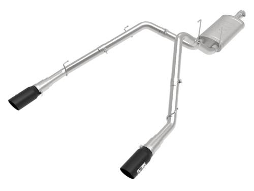 aFe Power - 49-42074-B | AFE Power Apollo GT Series 3 IN 409 Stainless Steel Cat-Back Exhaust System w/ Black Tip (2009-2024 Ram 1500 Pickup V8-5.7L)