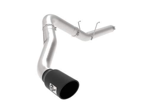 aFe Power - 49-42075-B | AFE Power Large Bore-HD 5 IN 409 Stainless Steel DPF-Back Exhaust System w/Black Tip (2019-2024 Ram 2500, 3500 Pickup L6-6.7L td)