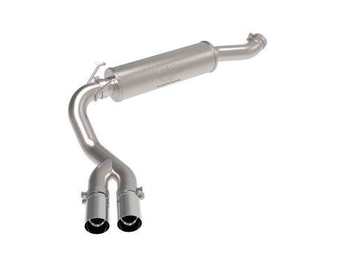 aFe Power - 49-42082-P | AFE Power Rebel Series 3-1/2 IN Stainless Steel Cat-Back Exhaust System w/Polish Tip (2019-2021 Trucks V8-6.4L)