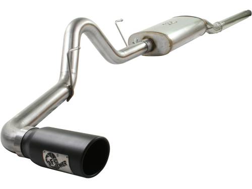 aFe Power - 49-43011-B | AFE Power MACH Force-Xp 3 IN 409 Stainless Steel Cat-Back Exhaust System w/Black Tip (2004-2008 F150 Pickup V8-4.6/5.4L)