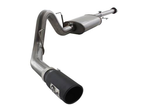 aFe Power - 49-43038-B | AFE Power MACH Force-Xp 3 IN to 3-1/2 IN 409 Stainless Steel Cat-Back Exhaust w/ Black Tip (2011-2014 F150 Pickup V6-3.5L tt)