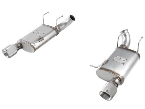 aFe Power - 49-43052-P | AFE Power MACH Force-Xp 3 IN 409 Stainless Steel Axle-Back Exhaust System w/Polished Tip (2011-2014 Mustang V8-5.0L)