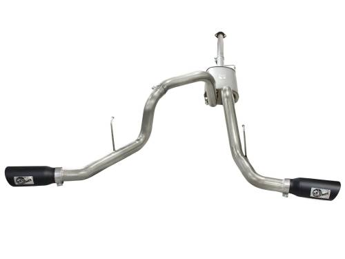 aFe Power - 49-43056-B | AFE Power MACH Force-Xp 3 IN 409 Stainless Steel Cat-Back Exhaust System w/Black Tip (2011-2014 F150 Pickup V6-3.5L tt)