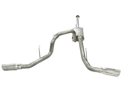 aFe Power - 49-43056-P | AFE Power MACH Force-Xp 3 IN 409 Stainless Steel Cat-Back Exhaust System w/Polished Tip (2011-2014 F150 Pickup V6-3.5L tt)