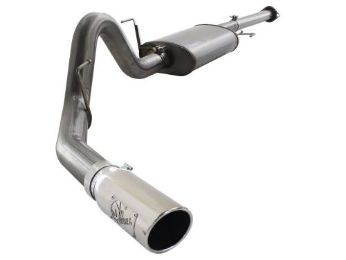 aFe Power - 49-43067-P | AFE Power MACH Force-Xp 3 IN to 3-1/2 IN 409 Stainless Steel Cat-Back Exhaust w/Polish Tip (2011-2014 F150 Pickup V6-3.5L tt)