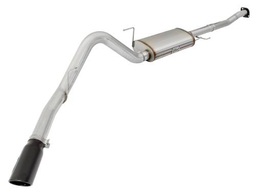 aFe Power - 49-43068-B | AFE Power MACH Force-Xp 3 IN to 3-1/2 IN 409 Stainless Steel Cat-Back Exhaust w/ Black Tip (2015-2020 F150 Pickup V6-2.7L/3.5L tt)