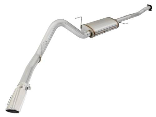 aFe Power - 49-43073-P | AFE Power MACH Force-Xp 3 IN to 3-1/2 IN 409 Stainless Steel Cat-Back Exhaust w/Polish Tip (2015-2020 F150 Pickup V8-5.0L)