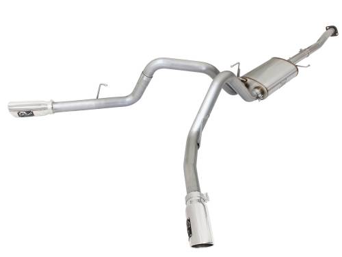 aFe Power - 49-43074-P | AFE Power MACH Force-Xp 3 IN 409 Stainless Steel Cat-Back Exhaust System w/Polished Tip (2015-2020 F150 Pickup V8-5.0L)