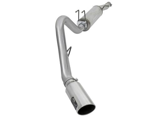 aFe Power - 49-43086-P | AFE Power MACH Force-Xp 409 Stainless Steel Cat-Back Exhaust System w/ Polished Tip (2017-2024 F250, F350 Super Duty V8-6.2/7.3L)