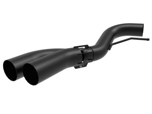 aFe Power - 49-43108-B | AFE Power Rebel 409 Stainless Steel DPF-Back Exhaust System w/ Dual Black Tips (2018-2021 F150 Pickup V6-3.0L td)