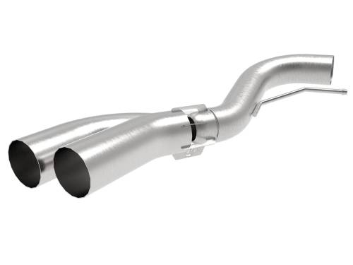 aFe Power - 49-43108-H | AFE Power Rebel 409 Stainless Steel DPF-Back Exhaust System w/ Dual Brushed Tips (2018-2021 F150 Pickup V6-3.0L td)