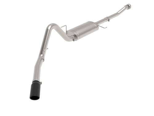 aFe Power - 49-43125-B | AFE Power Apollo GT Series 3 IN to 3-1/2 IN 409 SS Cat-Back Exhaust System w/ Black Tip (2021-2024 F150 Pickup V6-2.7L/3.5L tt/V8-5.0L)