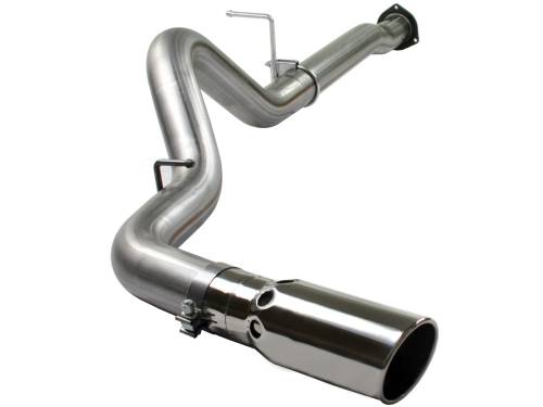 aFe Power - 49-44004 | AFE Power Large Bore-HD 4 IN 409 Stainless Steel DPF-Back Exhaust System (2007-2010 Silverado, Sierra 1500 V8-6.6L td)