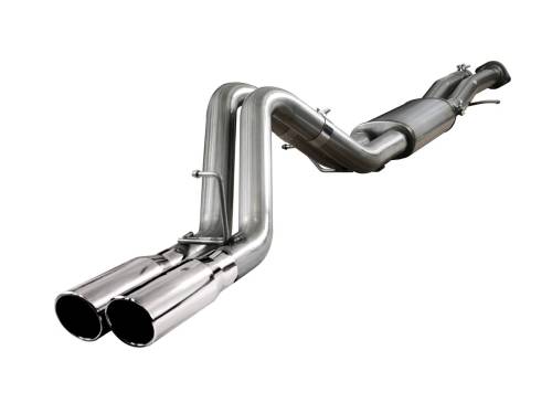 aFe Power - 49-44010 | AFE Power MACH Force-Xp 3 IN 409 Stainless Steel Cat-Back Exhaust System (2003-2006 H2 V8-6.0L)